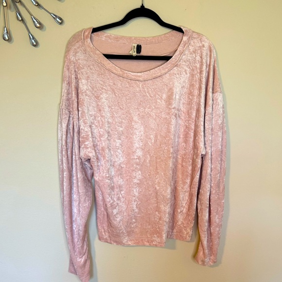 SOFT BLUSH WE THE FREE MILAN LAYERING PULLOVER SWEATER SIZE LARGE - Picture 4 of 6